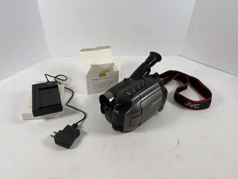 JVC GR-AXM70U Compact VHS-C Camcorder Charger Flip Screen Doesn't Work